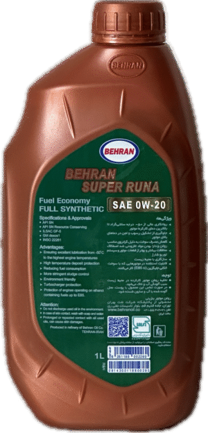 روغن موتور بهران سوپر رانا SN0W20 يك ليتري