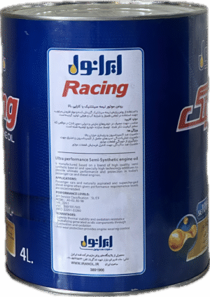 روغن موتور ايرانول ريسينگ 10W40 چهارليتري  فلزي