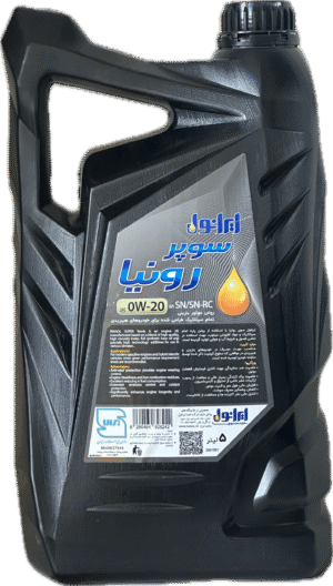 روغن موتور ايرانول سوپر رونيا 0W20  پنج ليتري پلاستيكي