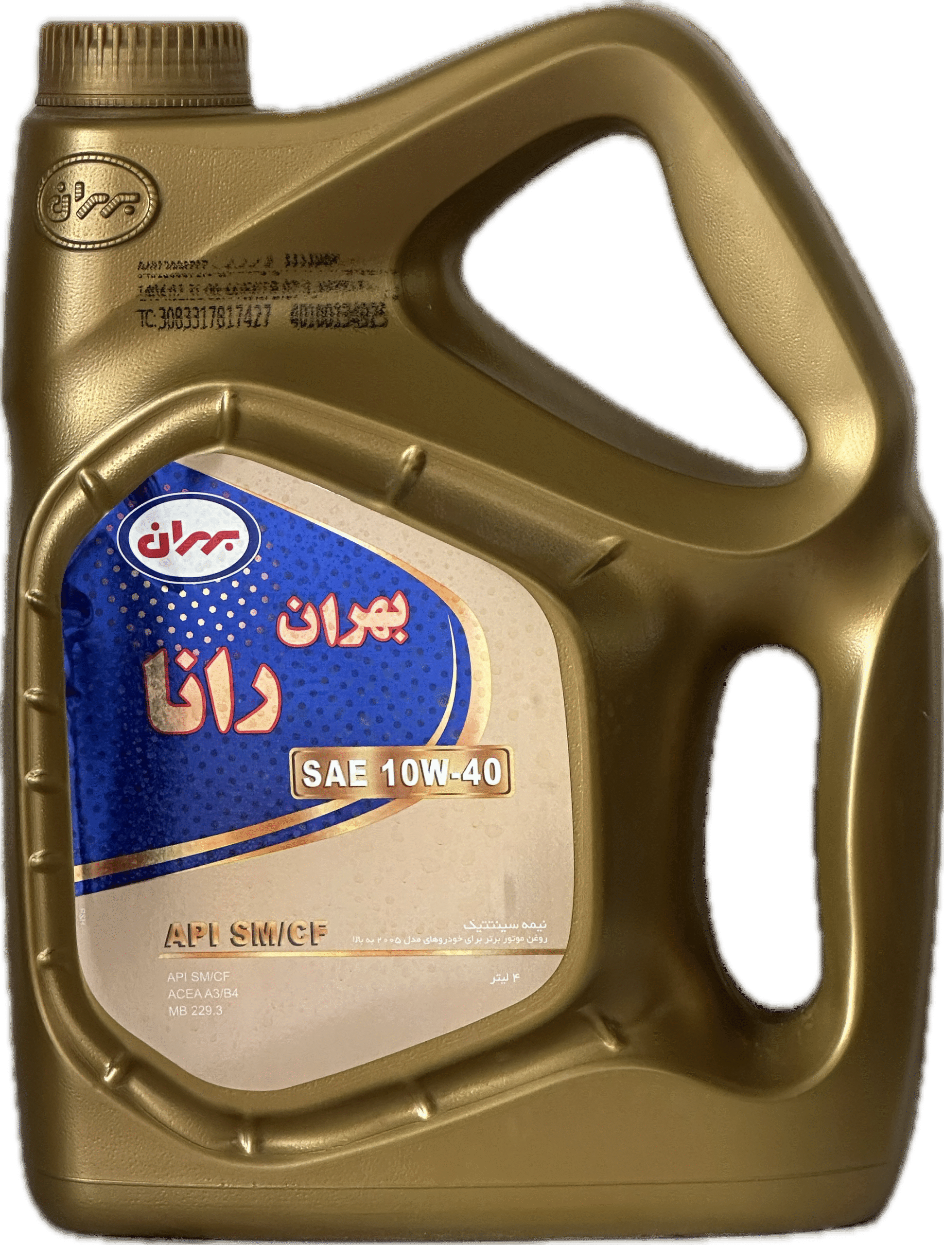 روغن موتور بهران رانا 10W40 چهار ليتري (6P)