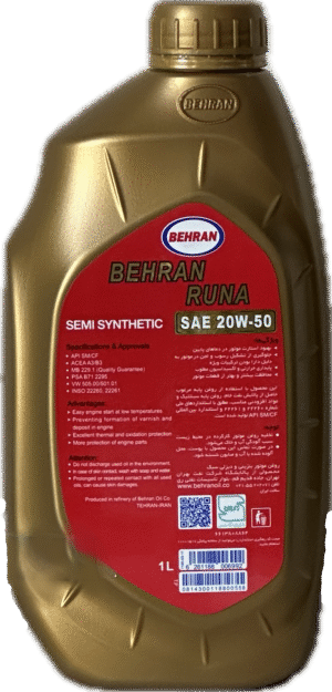 روغن موتور بهران رانا SM20W50 يك ليتري