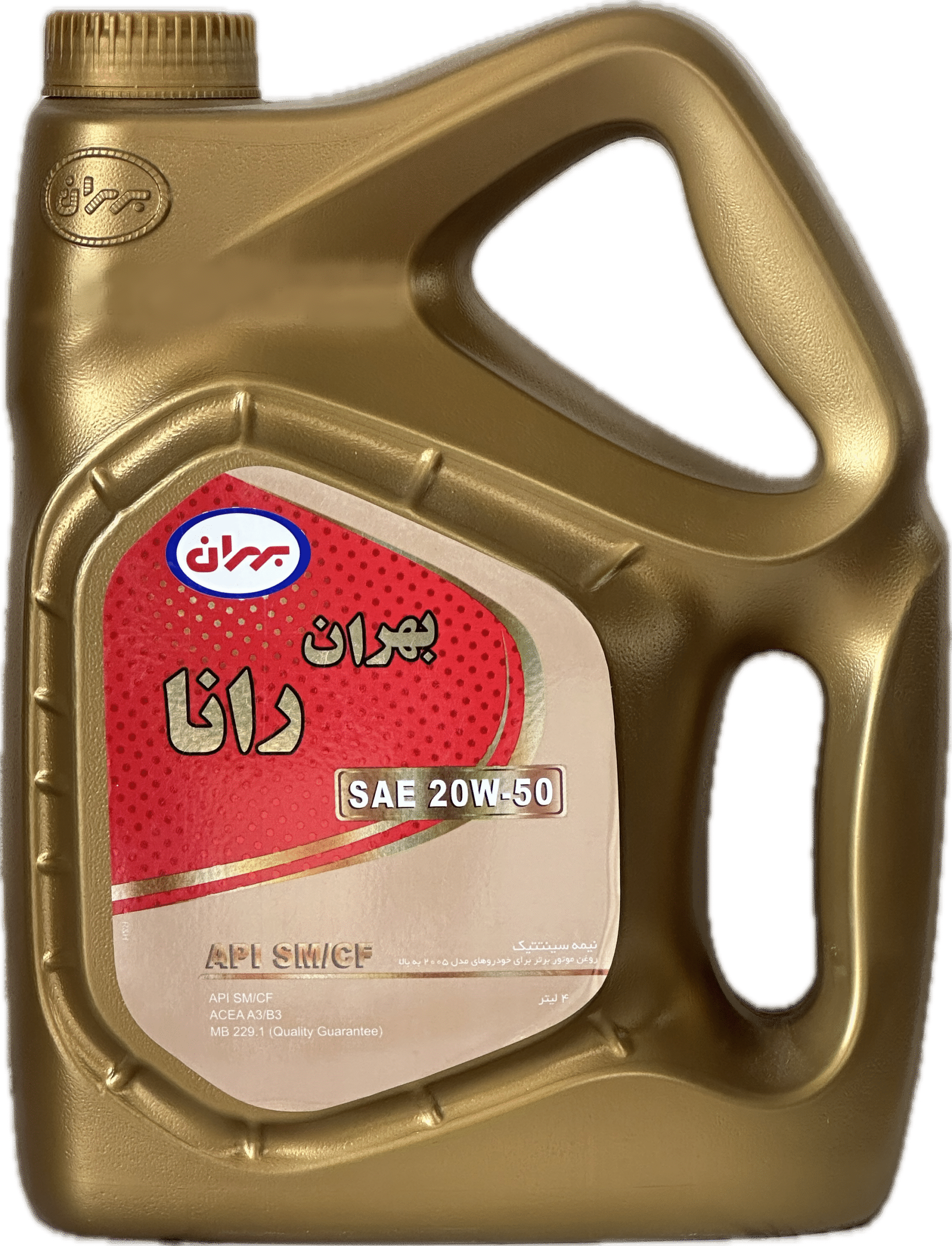 روغن موتور بهران رانا SM 20W50 چهار ليتري (6P)